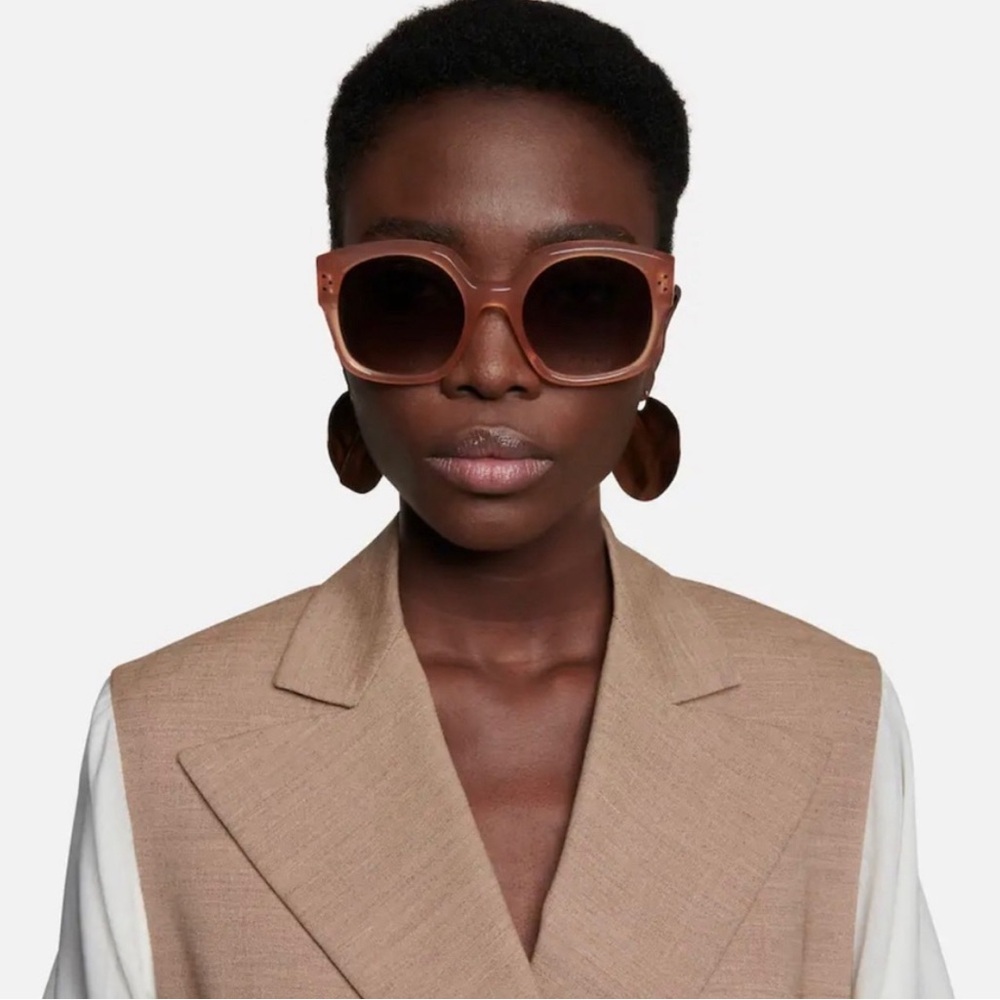 CELINE Bold 3 Dots 55MM Square Sunglasses with Case - Like New